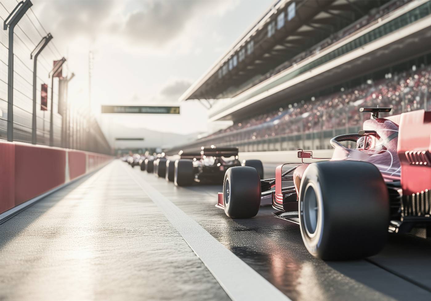 Red Race Car Poster - Posterbox.dk