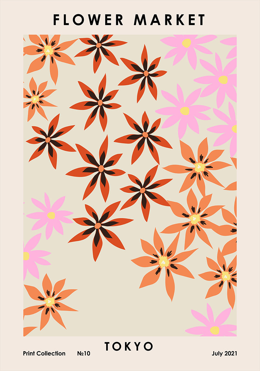Flower Market Tokyo Poster