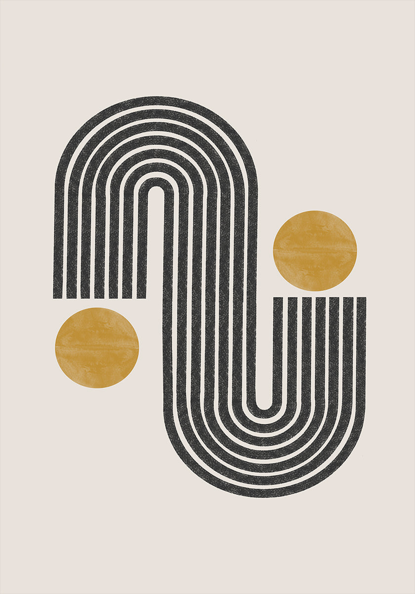 Curved Harmony Poster