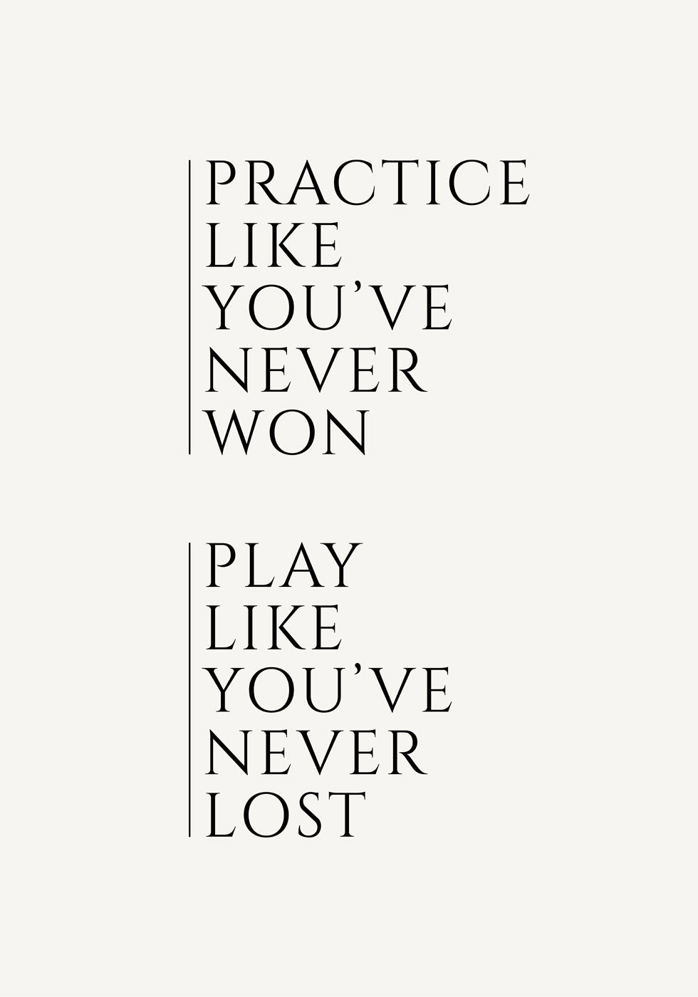 Practice and Play Poster - Posterbox.no