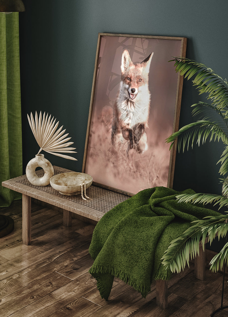 Smiling Fox Poster - Posterbox.dk