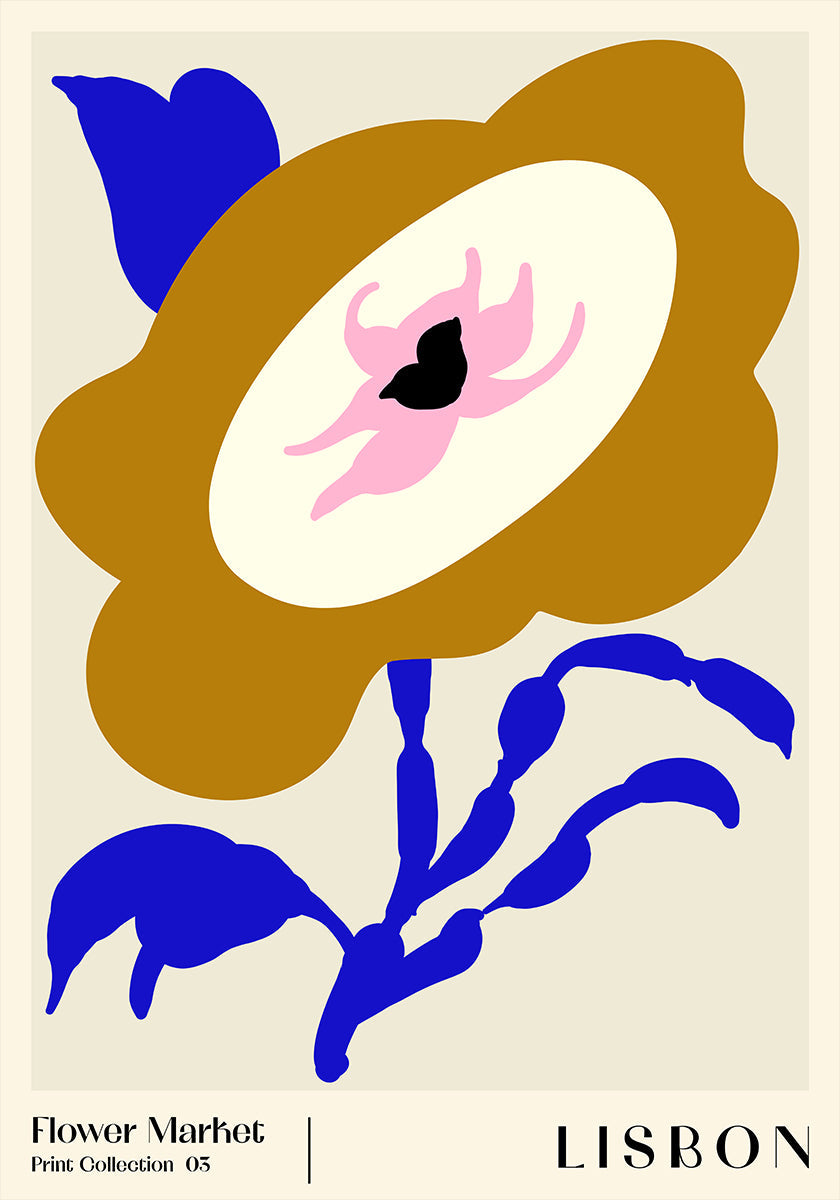 Flower Market. Lisbon Poster