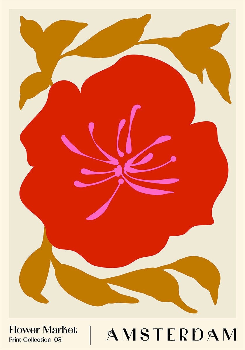 Flower Market. Amsterdam Poster