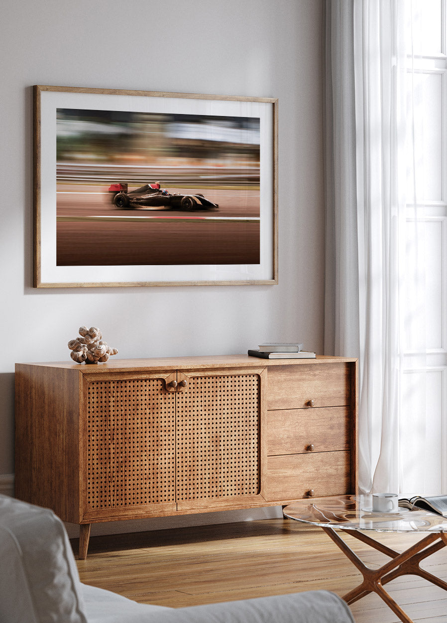 F1 Car in Motion Poster - Posterbox.no