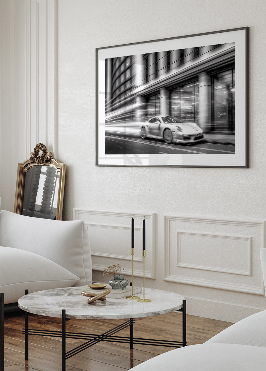 Porsche 911 in Motion Poster - Posterbox.no