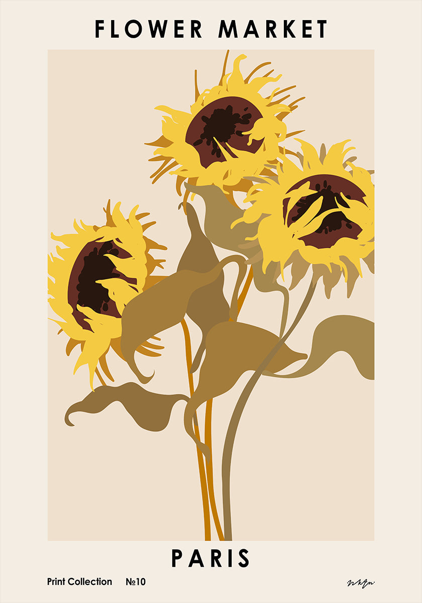 Flower Market. Paris Poster