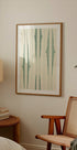 Boho ikat stripes green shades pattern (NEW) - Posterbox
