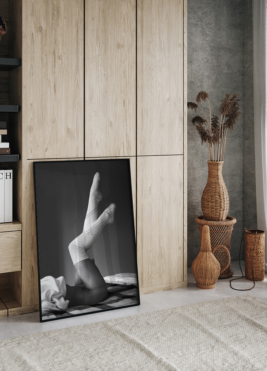 Woman Legs in Bed Poster - Posterbox.no