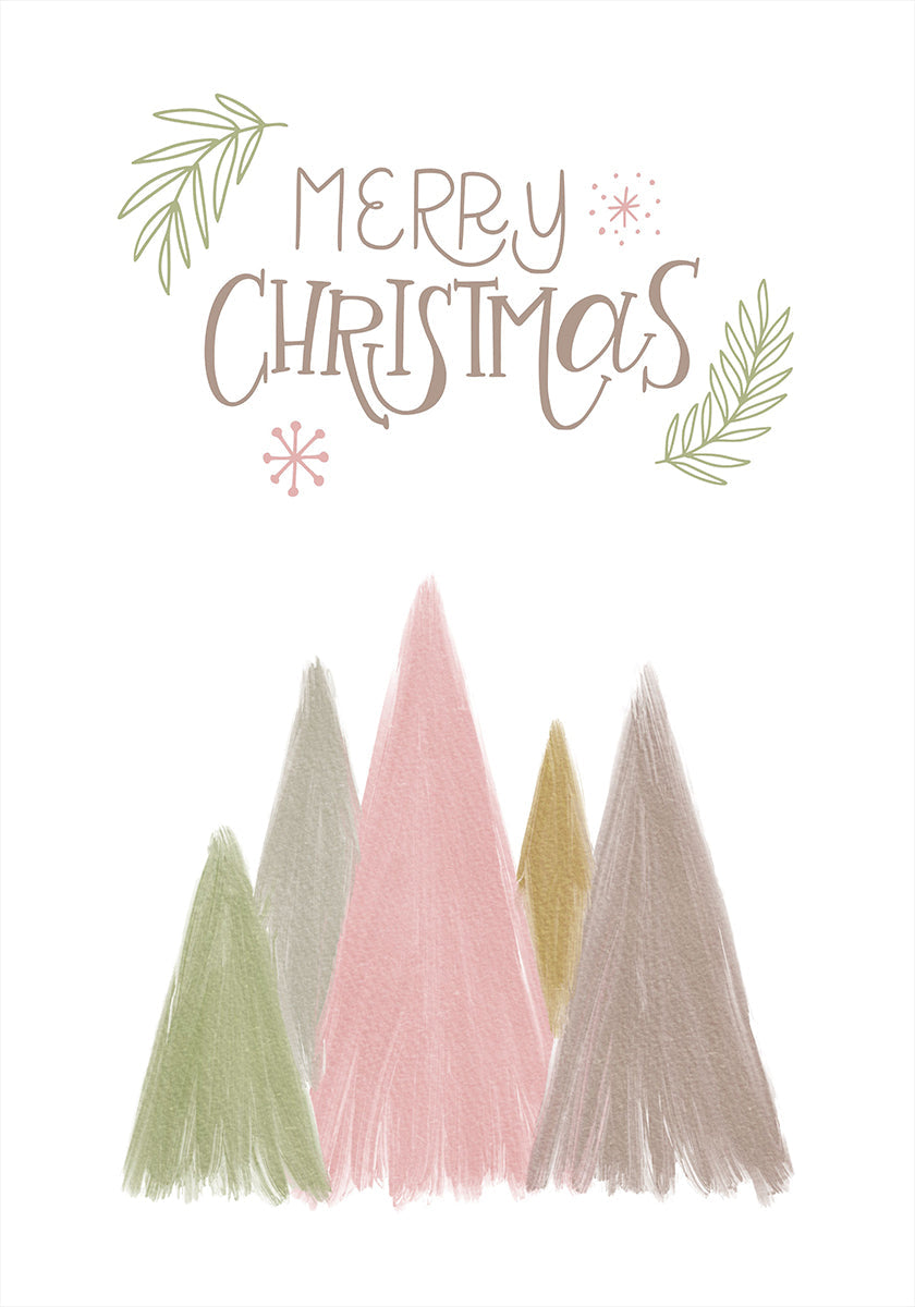 Merry Christmas Trees 1 Poster