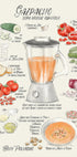 Gazpacho illustrated recipe in Spanish Plakat - Posterbox