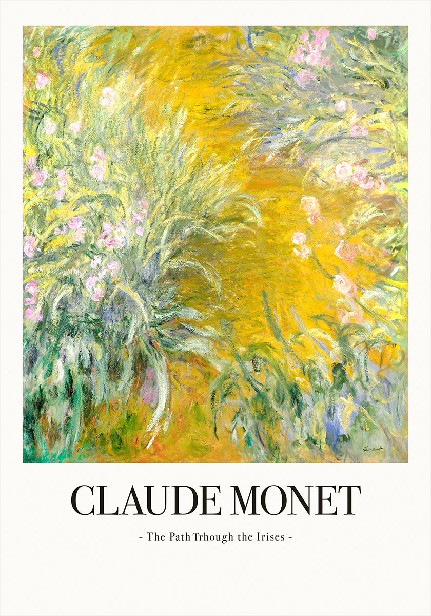 The Path Through The Irises Poster
