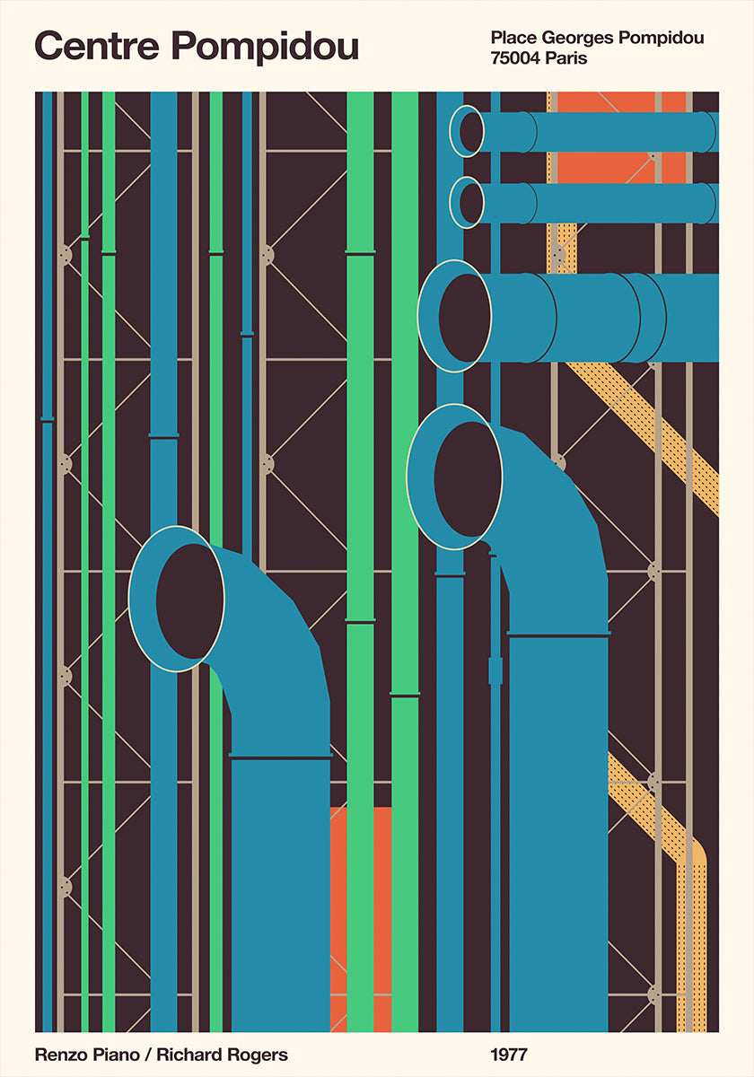 Pompidou Poster