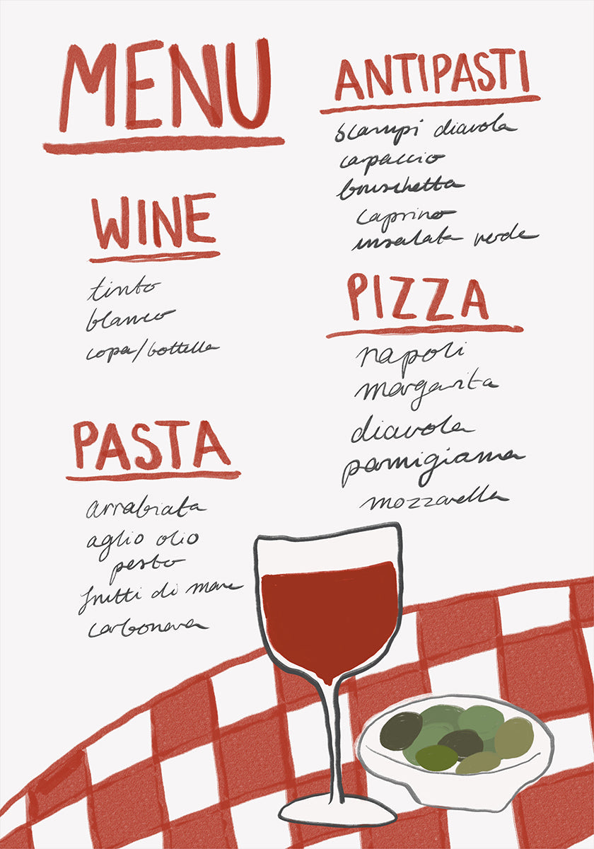 Italian Cuisine Delight Poster