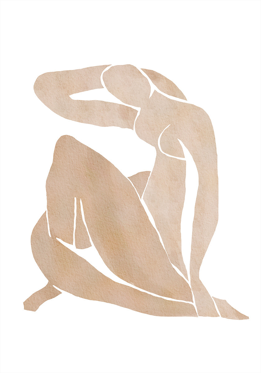 Women Shape Abstract Art Plakat - Posterbox