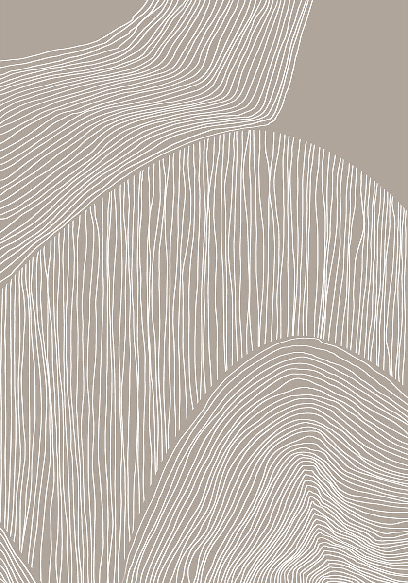 Abstract Organic Lines Poster