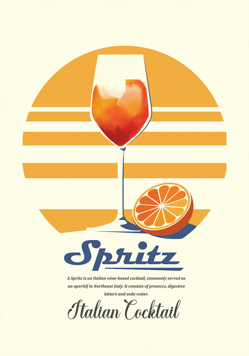 Spritz summer print Poster