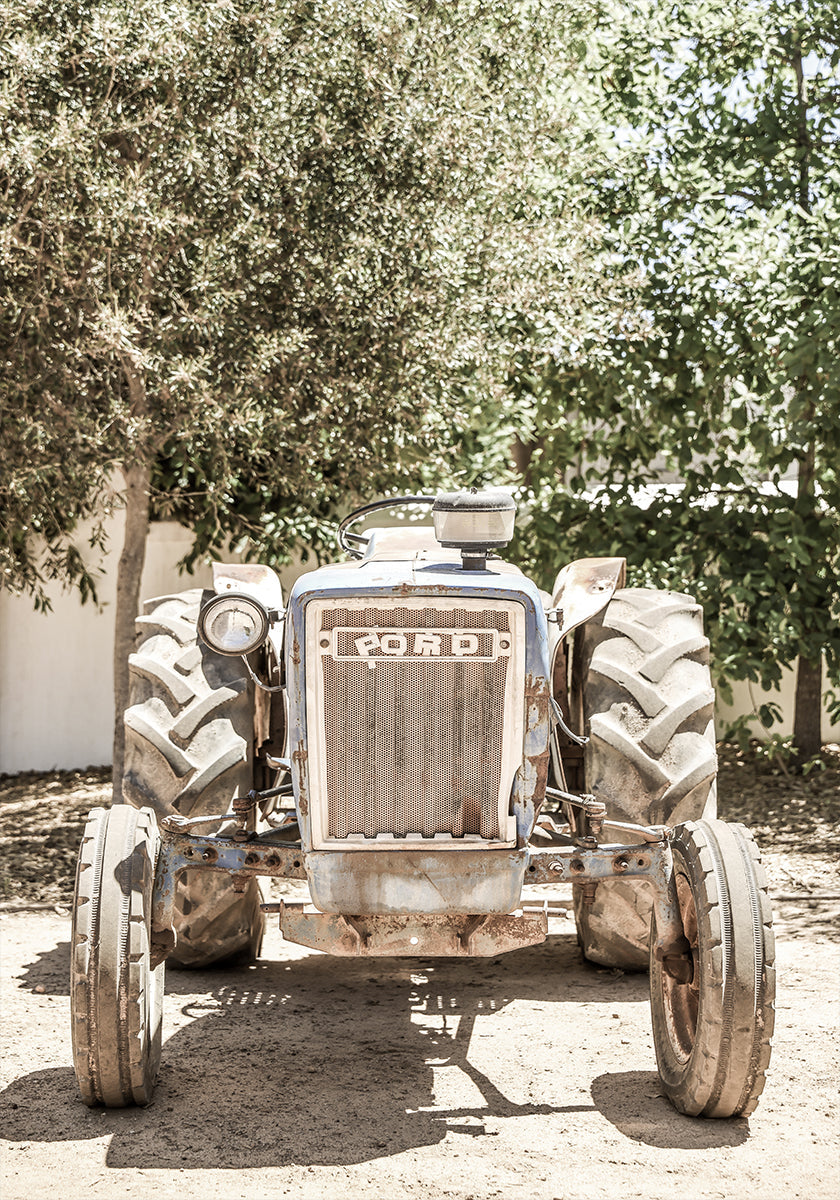 Rugged Tractor Scene Poster