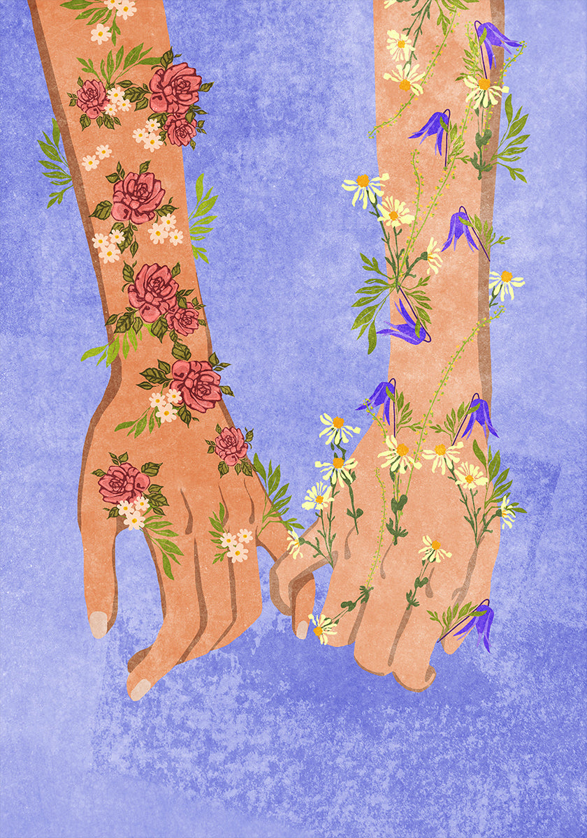 Holding hands Poster