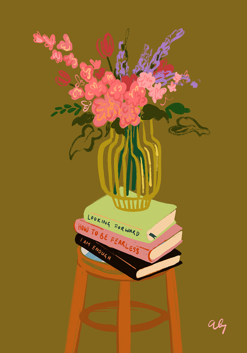 Floral Vase Poster