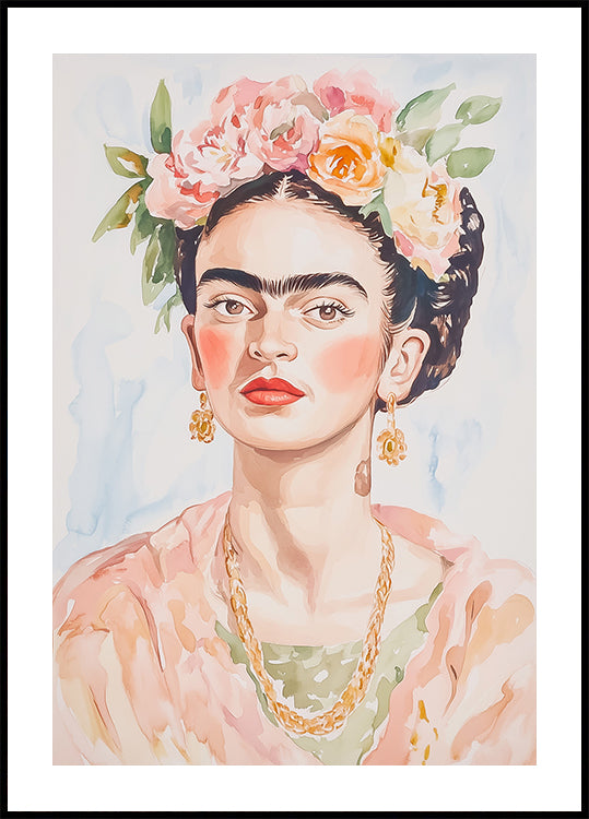 Frida Portrait Watercolor (NEW) - Posterbox