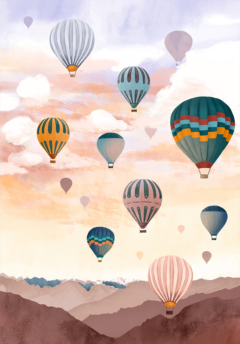 Airballoon Sky Poster
