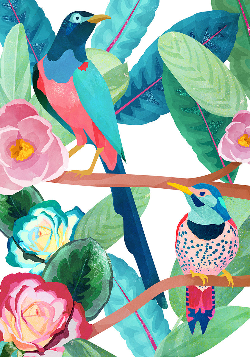 Birds of Spring Poster