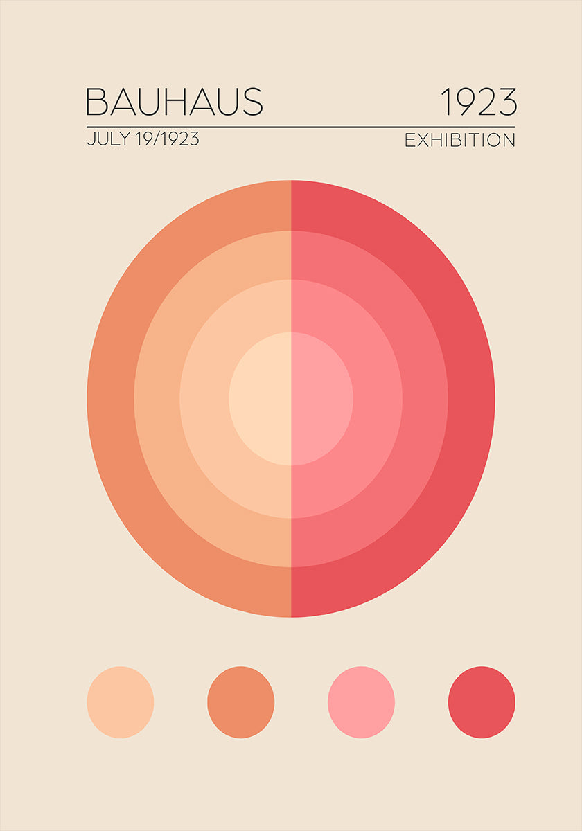 Bauhaus Circles Poster