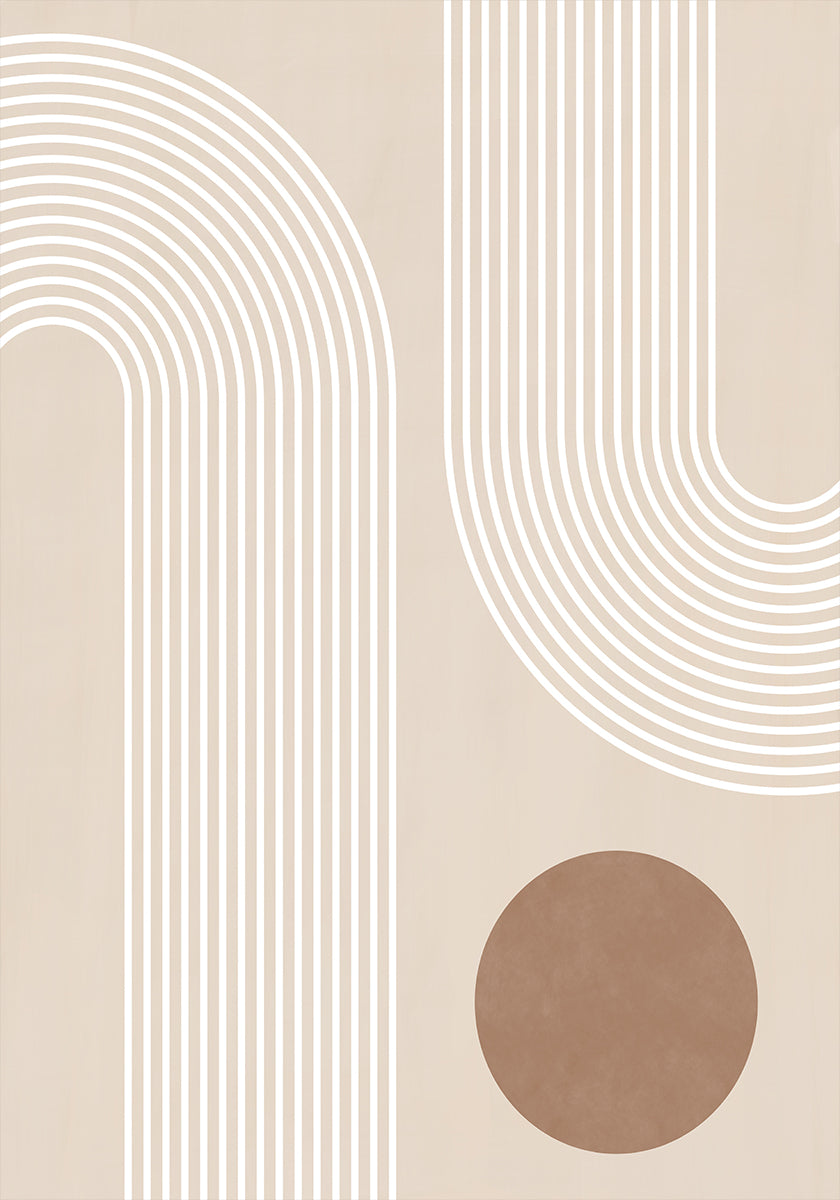 Beige Arc Poster
