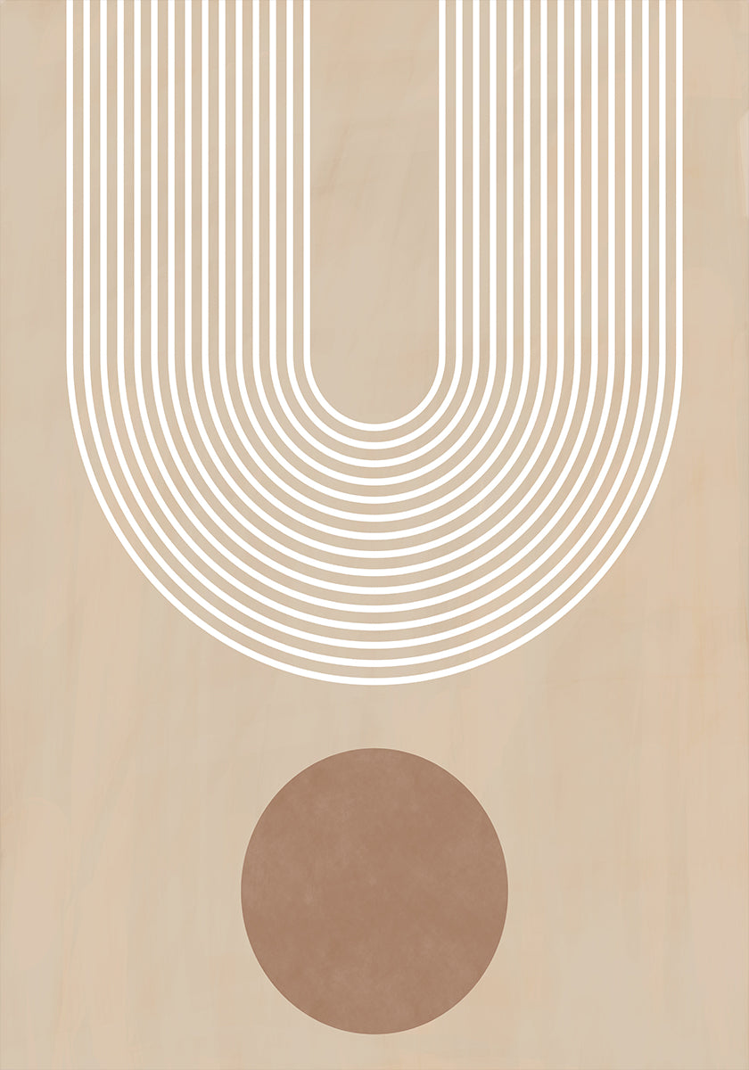 Beige Arc Poster