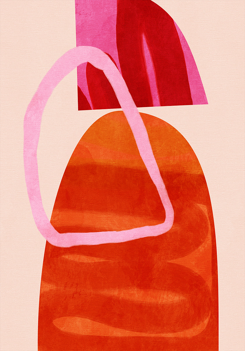 Painted Lines Copy Poster