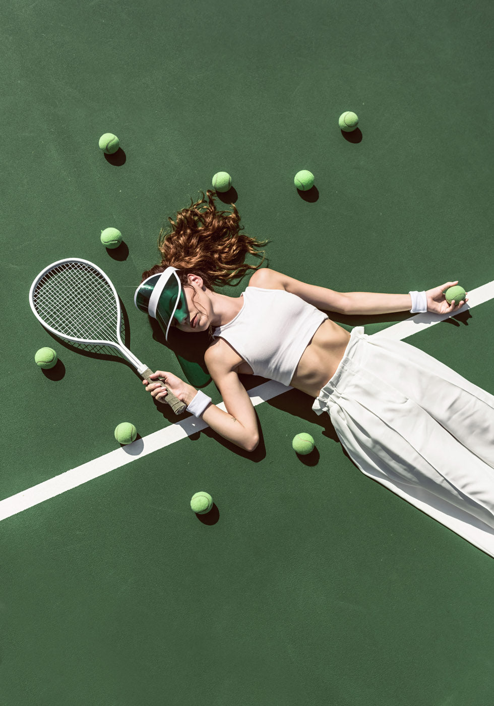 On the Tennis Court Poster - Posterbox.no