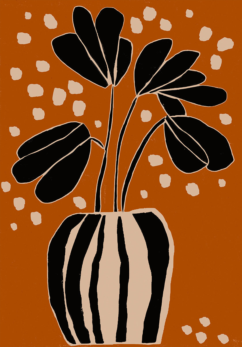 Ocher Still Life No 4 Poster