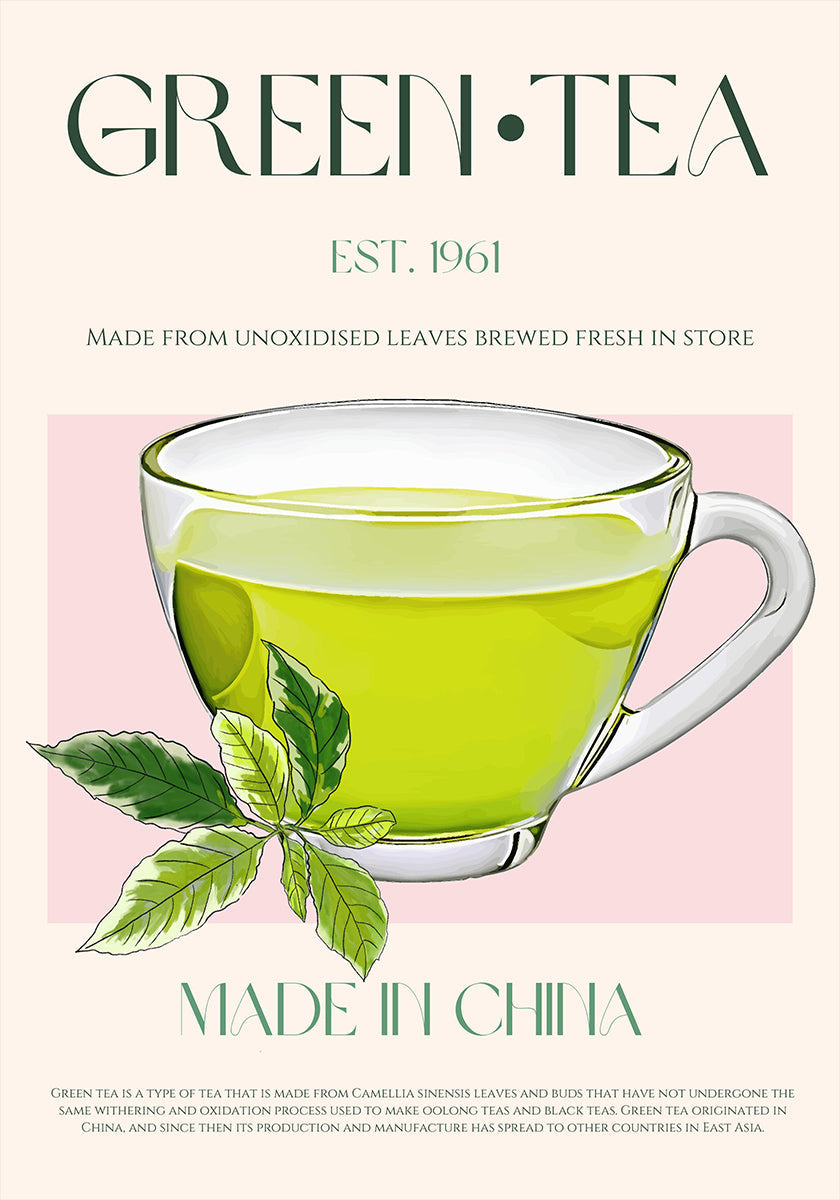 Fresh Green Tea Poster