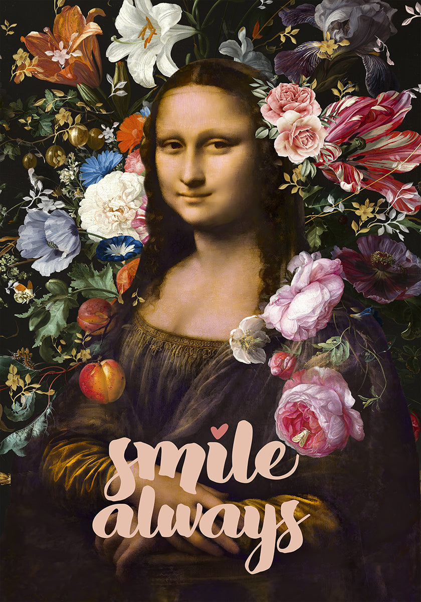 Smile Always, Mona Lisa Poster