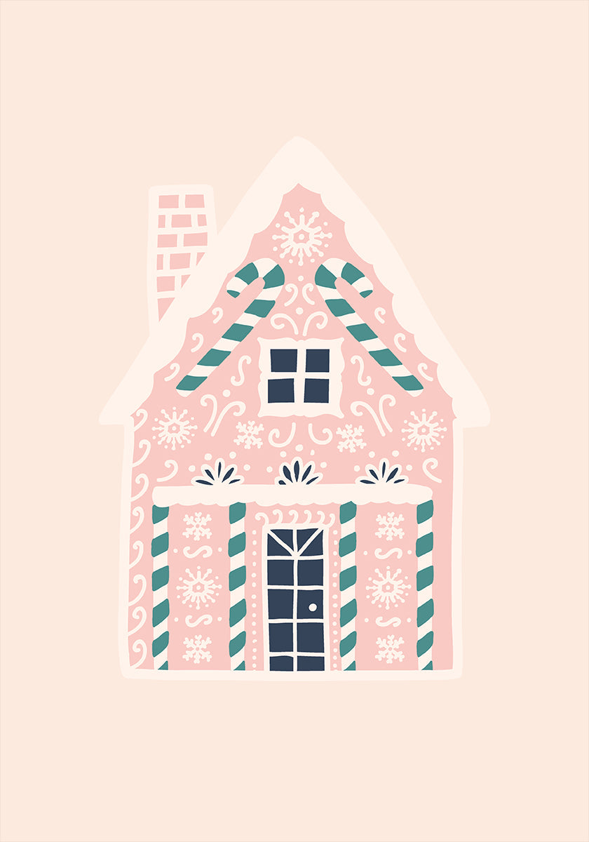 Christmas Gingerbread House Poster