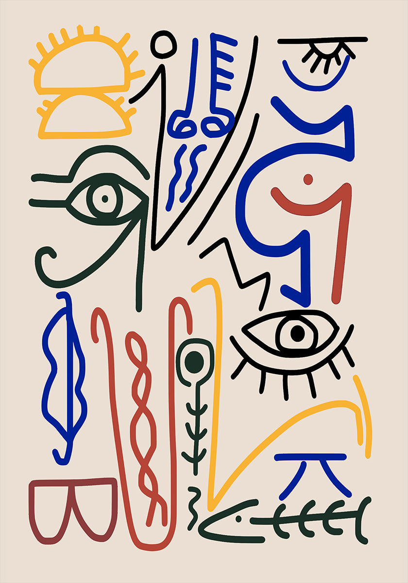 Mystical Symbols Poster