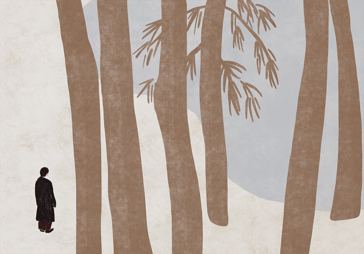 Seeking peace in the woods Poster