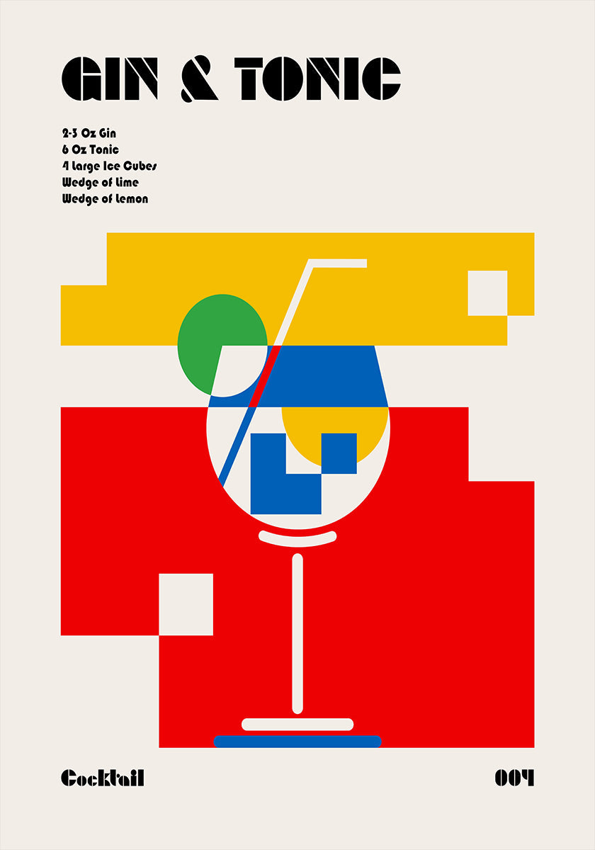 Gin & Tonic Bauhaus Cocktail