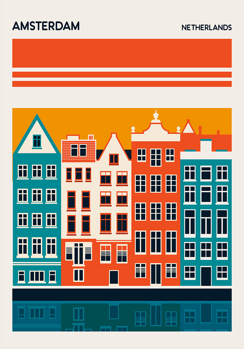 Amsterdam Travel Poster Poster