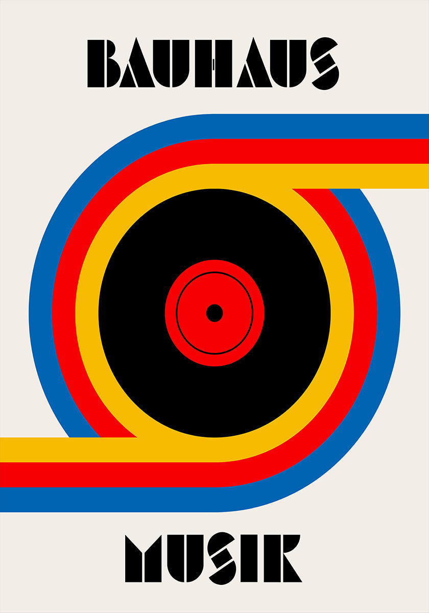 Bauhaus Music Vinyl Poster