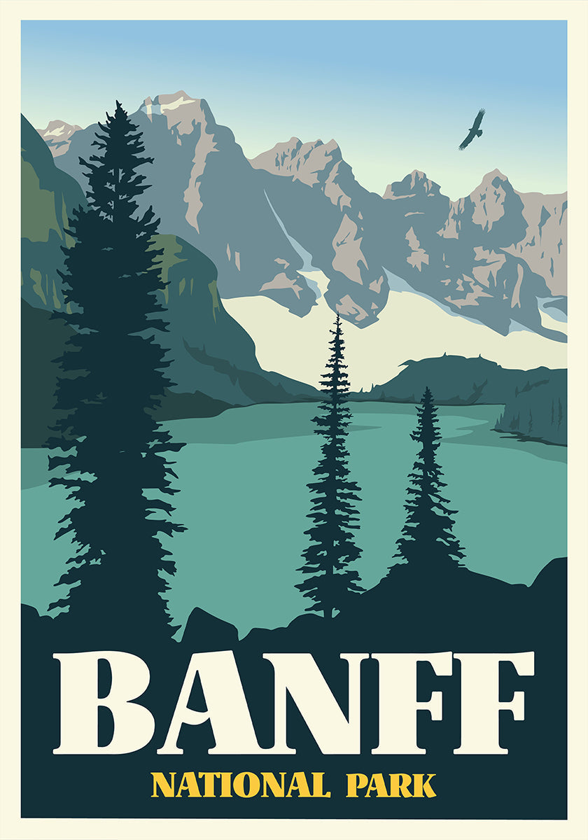 Banff National Park Travel Print Poster