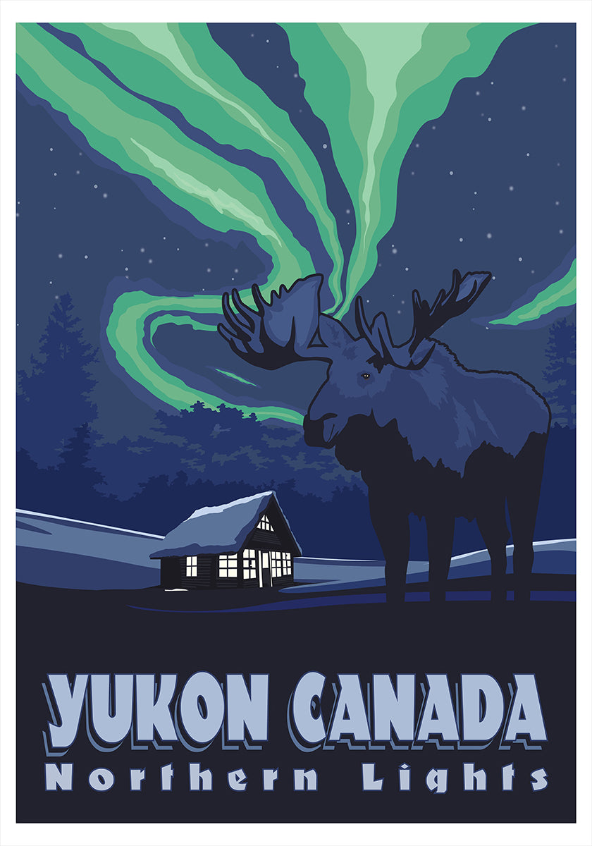 Yukon Canada Travel Print Poster