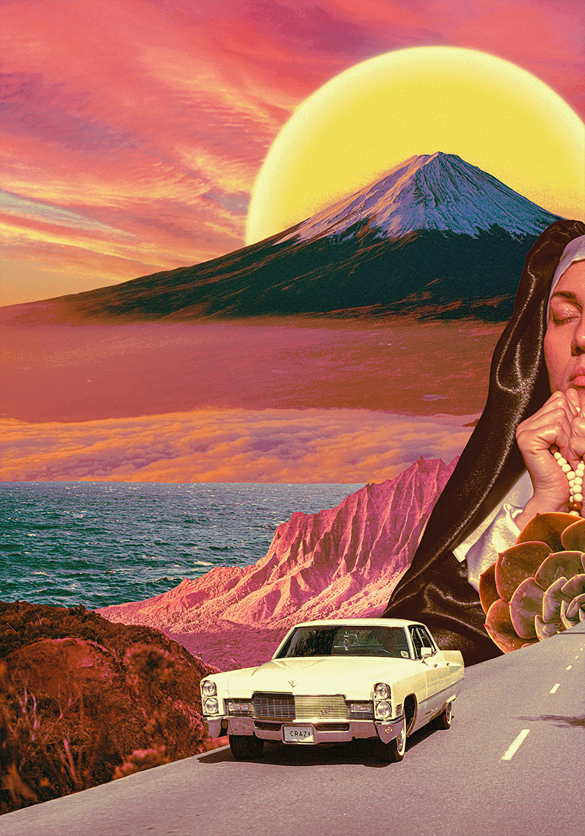 Retro Landscape Collage