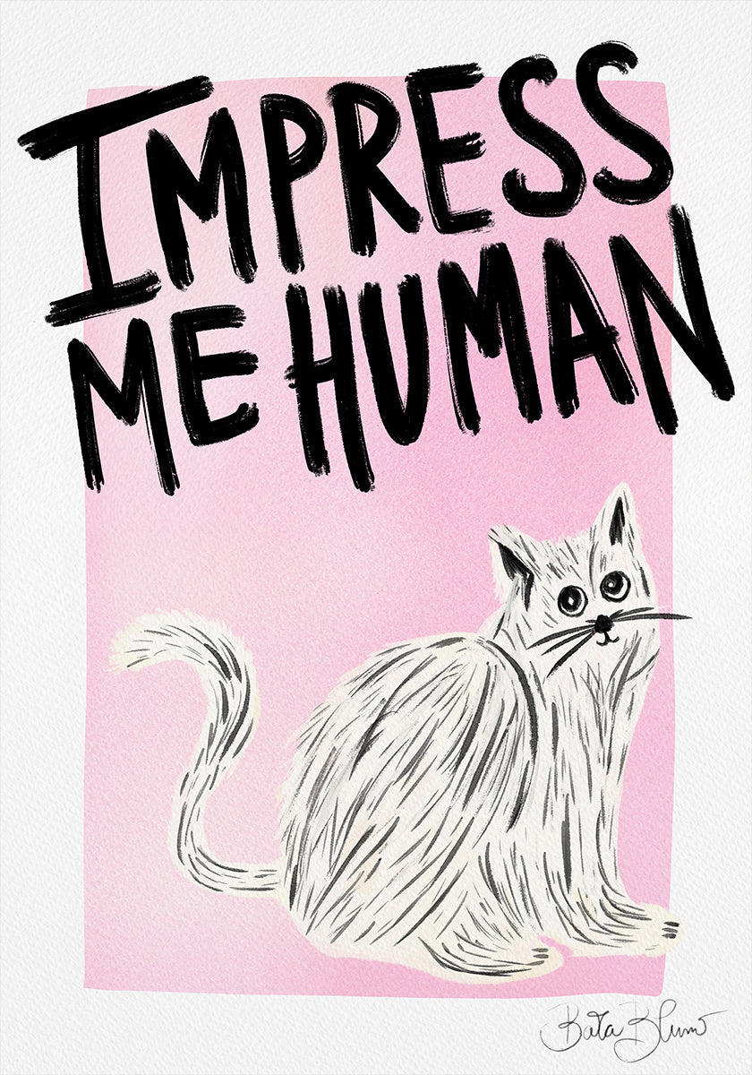 Cat Owner - Impress Me Human Poster