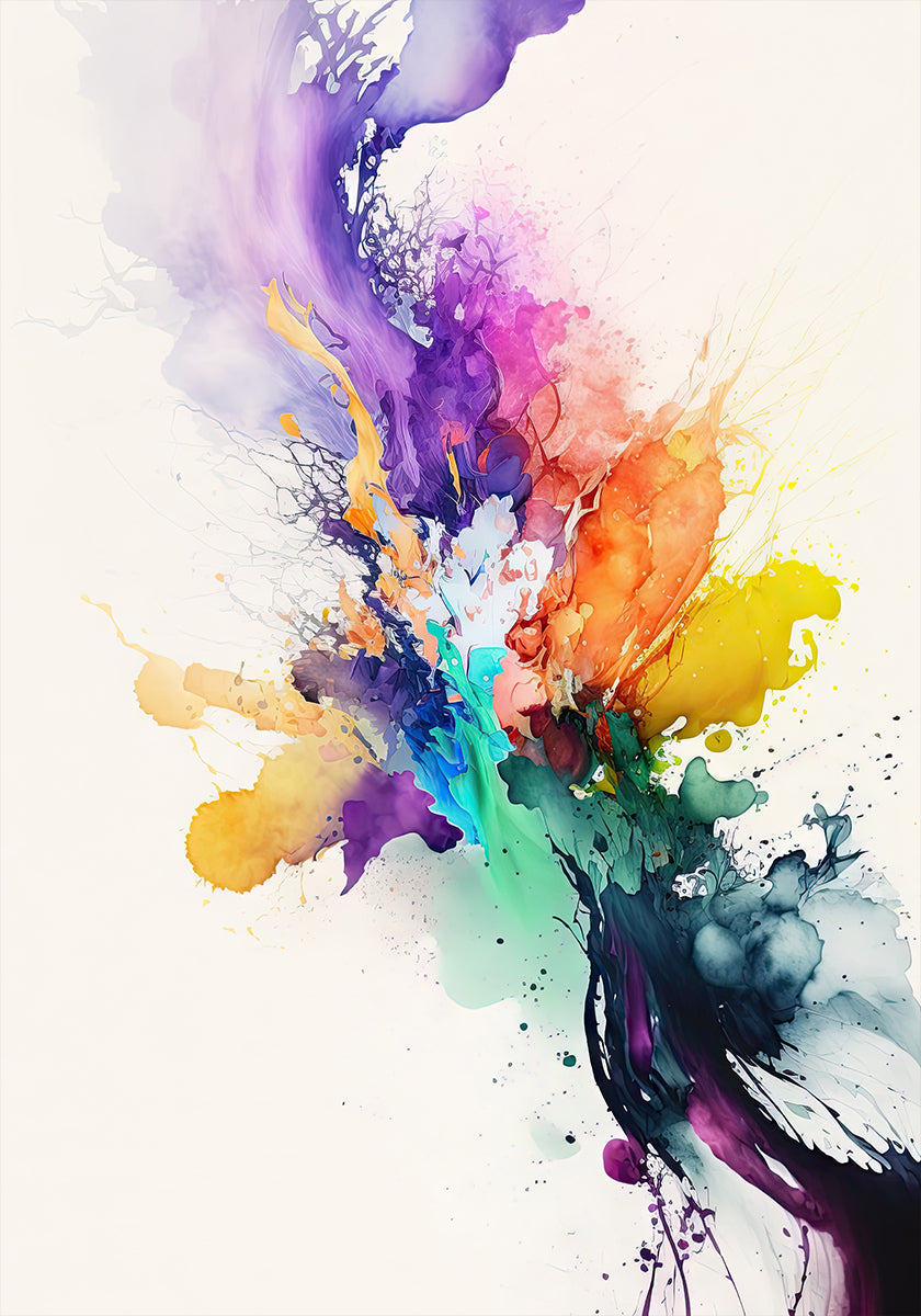 Vibrant Color Burst Poster
