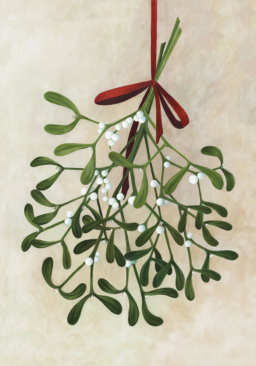 Mistletoe bouquet with bow Plakat - Posterbox