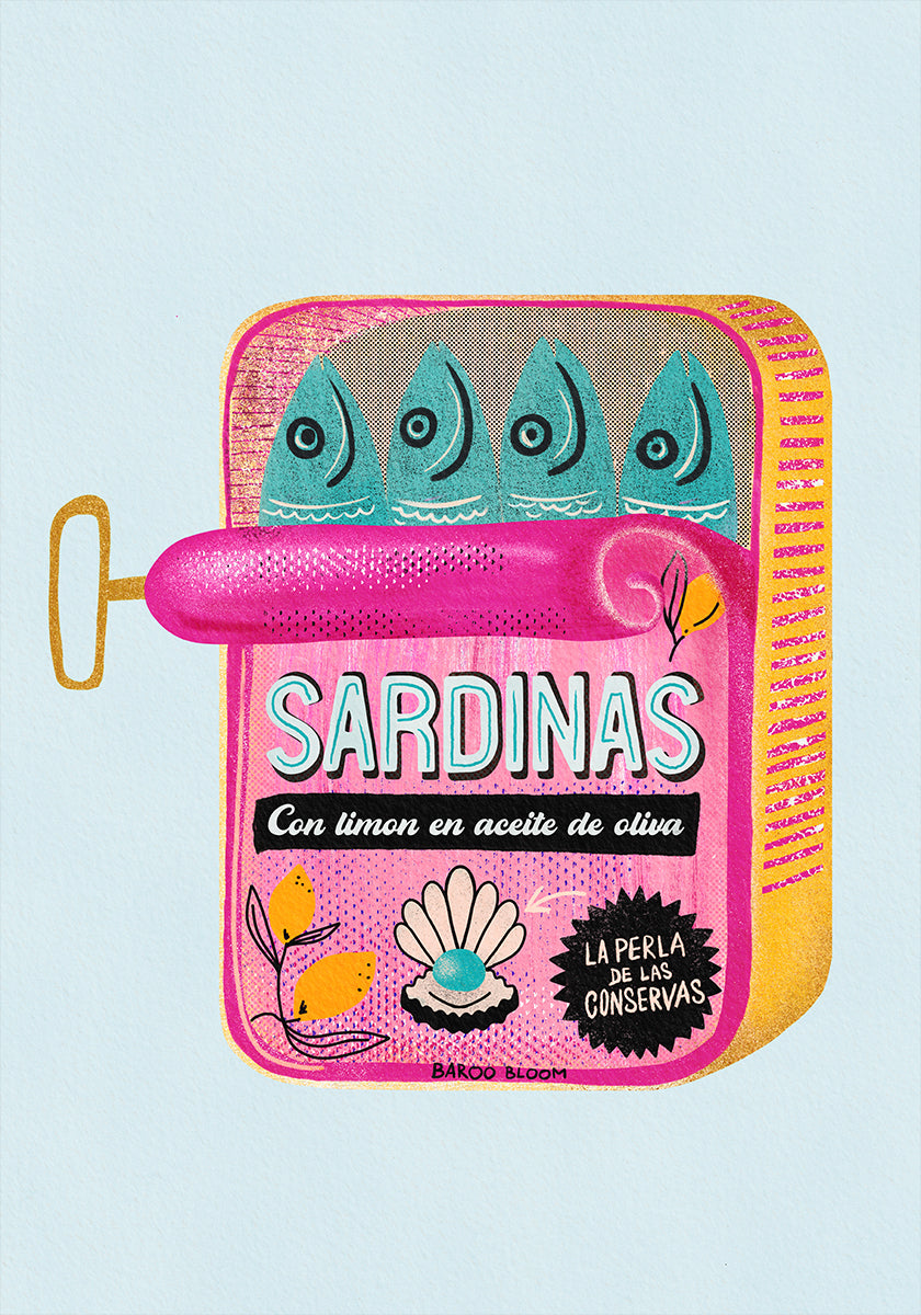 Sardines Tin Can Poster