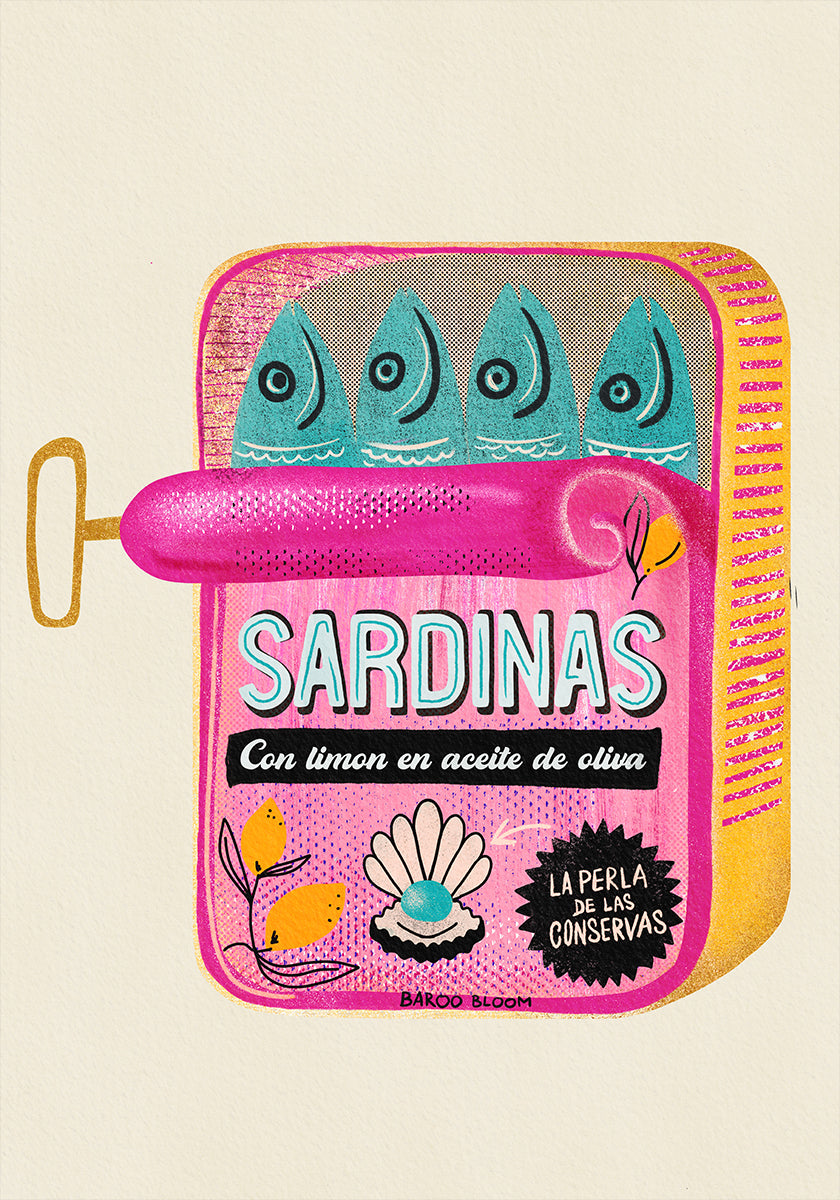 Sardines Tin Can Poster