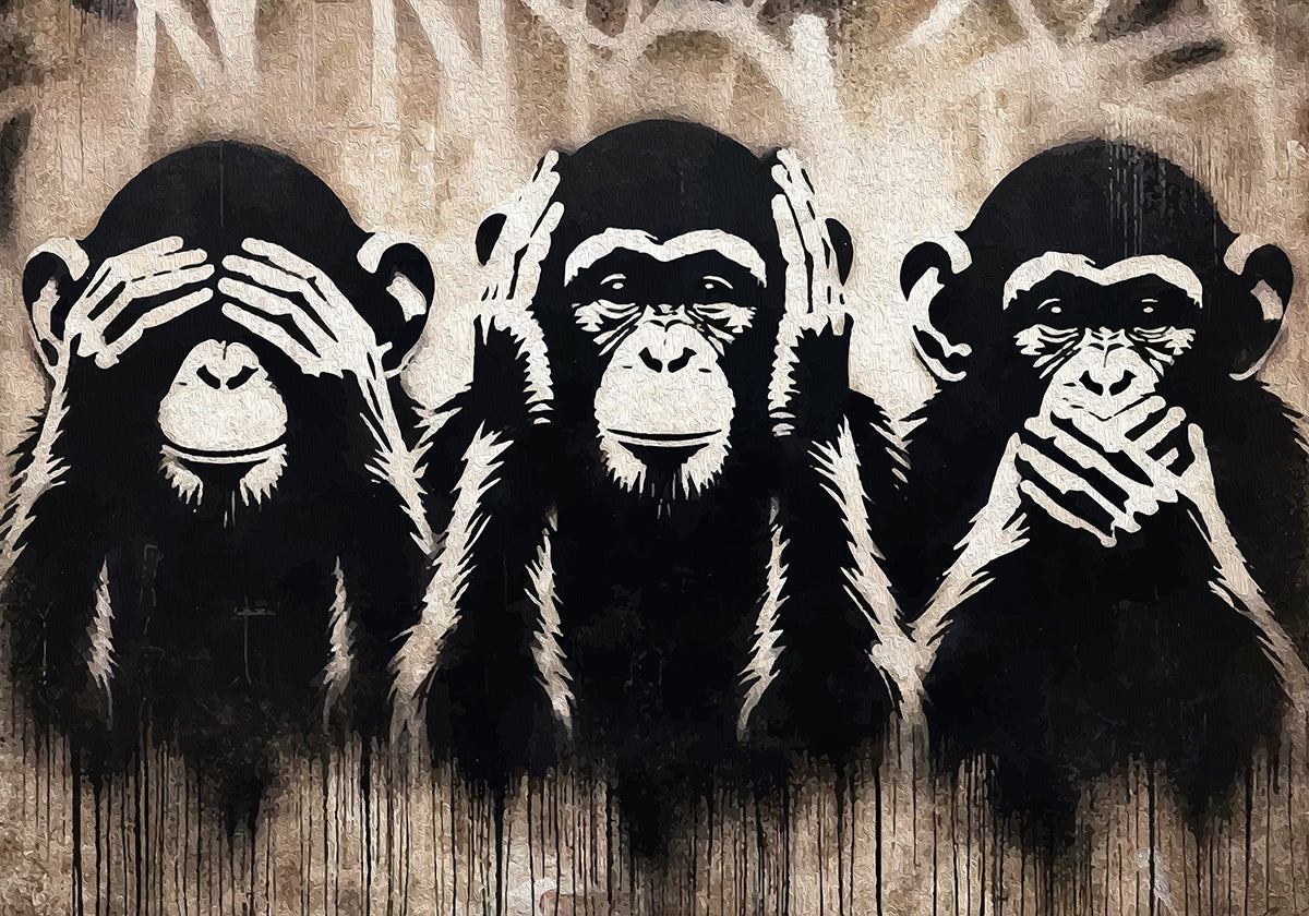 Three Wise Monkeys Poster