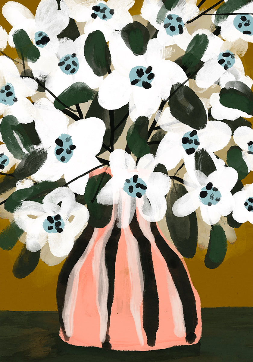 Blooming Stripes Poster